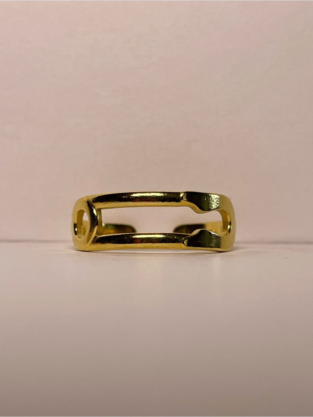Gold Paperclip Ring